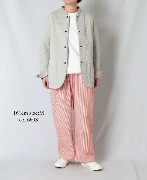 NVL2523 POPLIN STRIPE EASY PANTS