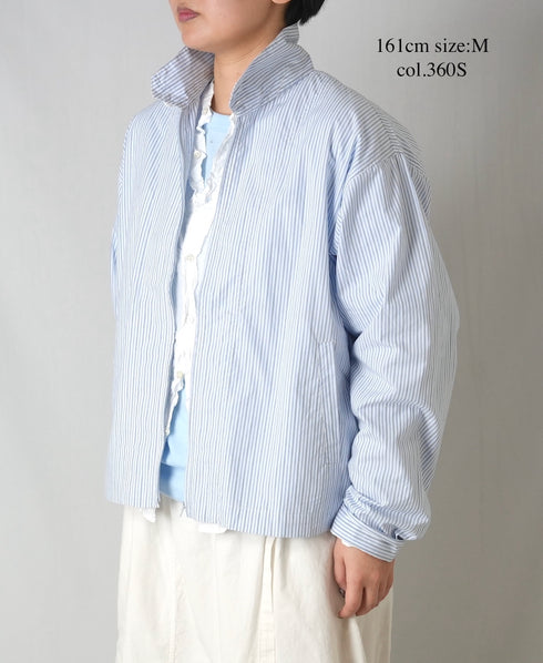NVL2611 POPLIN STRIPE DRIZZLER JACKET