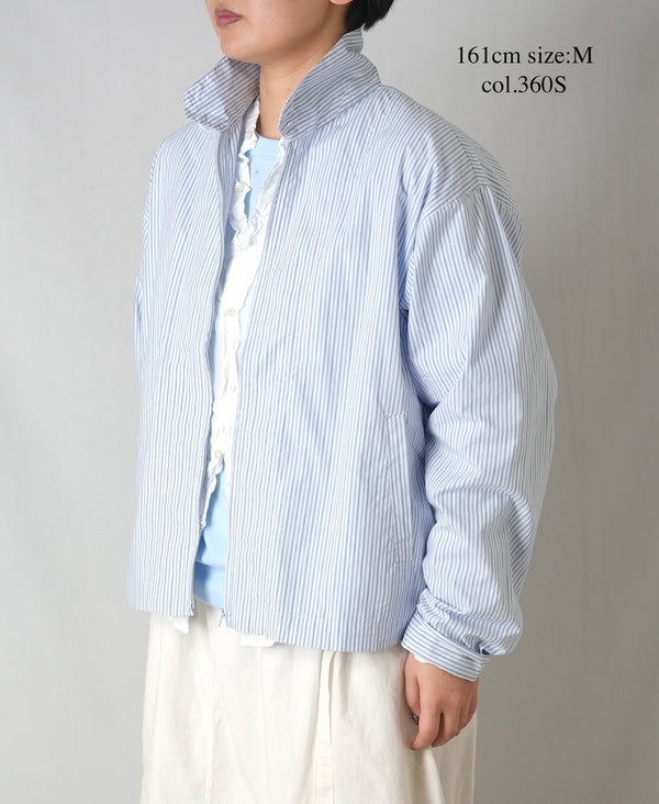 NVL2611 POPLIN STRIPE DRIZZLER JACKET