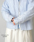 NVL2611 POPLIN STRIPE DRIZZLER JACKET