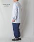 NVL2613 POPLIN STRIPE BANDED COLLAR L/SL SHIRT