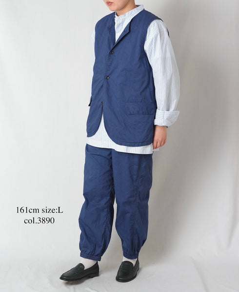 NVL2503PSD POPLIN WIDE STRIPE (OVERDYE) EASY PANTS
