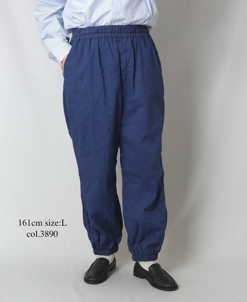 NVL2503PSD POPLIN WIDE STRIPE (OVERDYE) EASY PANTS