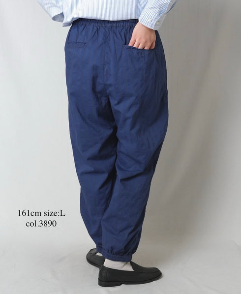 NVL2503PSD POPLIN WIDE STRIPE (OVERDYE) EASY PANTS