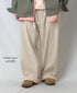 GNAM2612 COTTON/LINEN HERRINGBONE ONE-TUCK PNATS