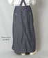 ISNAM2611CB NAVY (INDIGO) CHAMBRAY ADJUSTER TACK SKIRT WITH SUSPENDERS