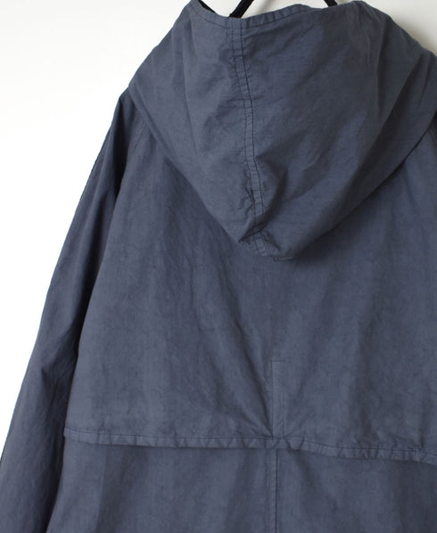 NHT2402TC LIGHT WEIGHT COTTON OVERDYE HOODED COAT