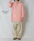 NVL2613 POPLIN STRIPE BANDED COLLAR L/SL SHIRT