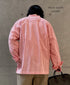 NVL2613 POPLIN STRIPE BANDED COLLAR L/SL SHIRT