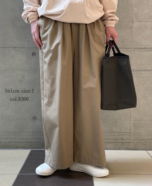 GNMDS2502CW COTTON DYED WEATHER 2TUCK WIDE EASY PANTS
