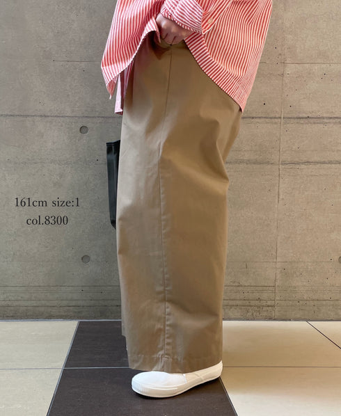 GNMDS2502CW COTTON DYED WEATHER 2TUCK WIDE EASY PANTS
