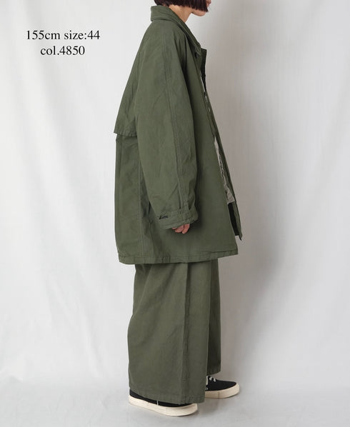 NHT2352TC LIGHT WEIGHT COTTON OVERDYE BALMACAAN SHORT COAT