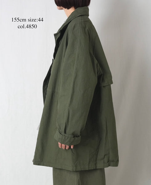 NHT2352TC LIGHT WEIGHT COTTON OVERDYE BALMACAAN SHORT COAT