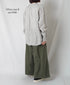 NVL1951LW 60s LINEN CHAMBRAY BANDED COLLAR L/SL OVERSIZED SHIRT