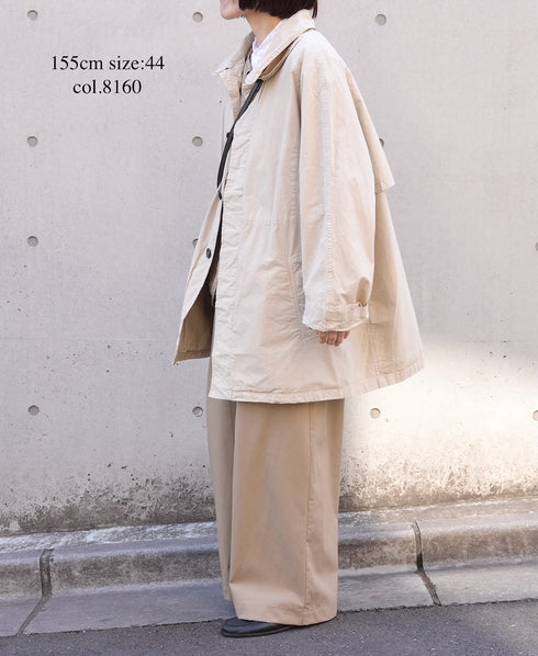 NHT2352TC LIGHT WEIGHT COTTON OVERDYE BALMACAAN SHORT COAT