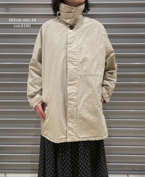 NHT2352TC LIGHT WEIGHT COTTON OVERDYE BALMACAAN SHORT COAT