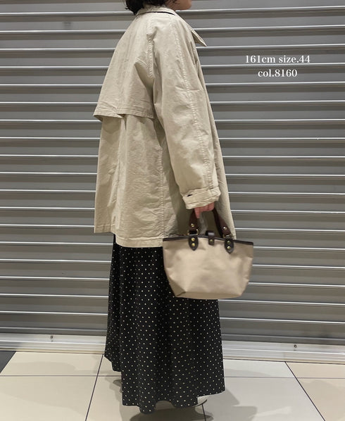 NHT2352TC LIGHT WEIGHT COTTON OVERDYE BALMACAAN SHORT COAT