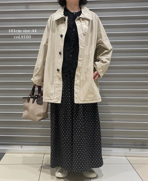NHT2352TC LIGHT WEIGHT COTTON OVERDYE BALMACAAN SHORT COAT