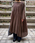 NMDS26232D 80s ORGANIC MICRO CHECK OVERDYE MINI PINTUCK PULLOVER DRESS