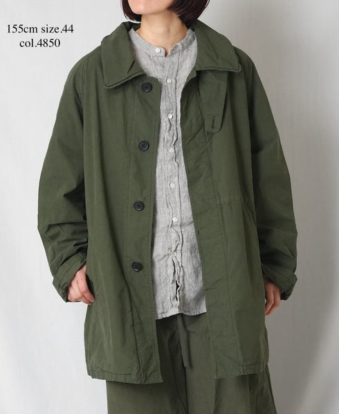 NHT2352TC LIGHT WEIGHT COTTON OVERDYE BALMACAAN SHORT COAT
