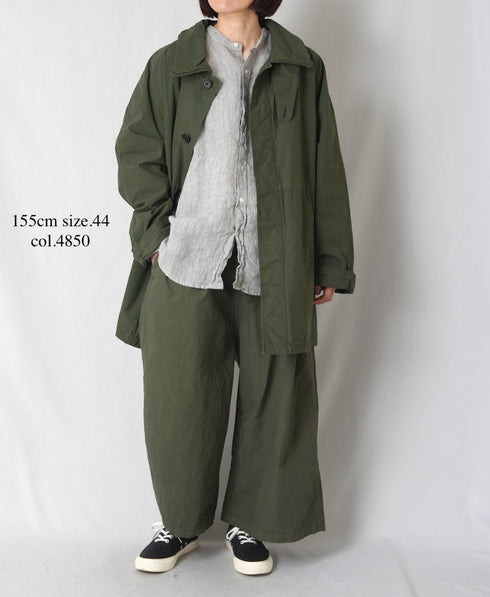 NHT2352TC LIGHT WEIGHT COTTON OVERDYE BALMACAAN SHORT COAT