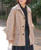 NHT2602PAI REYCLED NYLON BALMACAAN SHORT COAT WITH GUSSETED POCKET