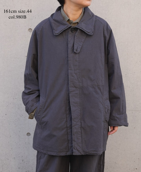 NHT2352TC LIGHT WEIGHT COTTON OVERDYE BALMACAAN SHORT COAT