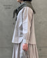 NMDS26221 60s ORGANIC CAMBRIC WITH EMB BANDED COLLAR SHIRT