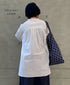 NMDS26222 60s ORGANIC CAMBRIC WITH EMB BANDED COLLAR EMB TUNIC
