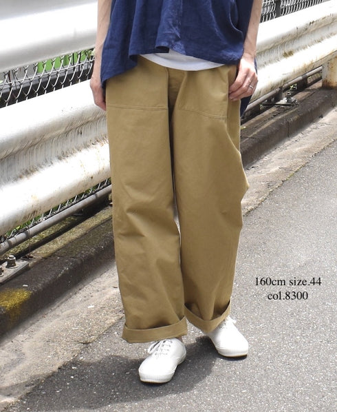 GNHT2451CL COTTON/LINEN KERSEY BAKER PANTS