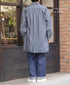 ISNAM2605CB NAVY (INDIGO) CHAMBRAY WORK GATHERED SHIRT