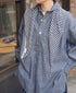 CLNAM2402S COTTON STRIPE TRIANGLE SCARF