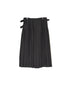 NOD2501PW ILISH LINEN LOW WAIST PLEATS WRAP SKIRT LENGTH 80cm