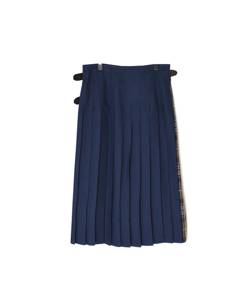NOD2501PW ILISH LINEN LOW WAIST PLEATS WRAP SKIRT LENGTH 80cm