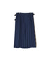 NOD2501PW ILISH LINEN LOW WAIST PLEATS WRAP SKIRT LENGTH 80cm