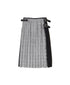 NOD2501PW ILISH LINEN LOW WAIST PLEATS WRAP SKIRT LENGTH 80cm