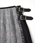 NOD2501PW ILISH LINEN LOW WAIST PLEATS WRAP SKIRT LENGTH 80cm