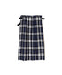 NOD2601 IRISH LINEN LOW WAIST ACCORDION LONG KILT LENGTH 80㎝ (WITH PIN)
