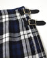 NOD2601 IRISH LINEN LOW WAIST ACCORDION LONG KILT LENGTH 80㎝ (WITH PIN)