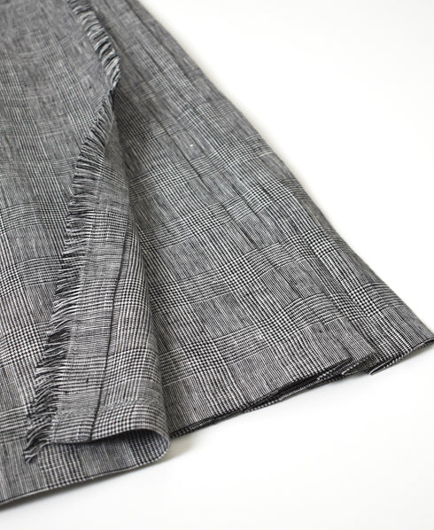 NOD2601 IRISH LINEN LOW WAIST ACCORDION LONG KILT LENGTH 80㎝ (WITH PIN)