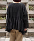 NMDS26231D 80s ORGANIC MICRO CHECK OVERDYE MINI PINTUCK PULLOVER