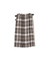 NOD0901 ILISH LINEN LOW WAIST PLEATS WRAP SKIRT LENGTH 80cm (WITH PIN)