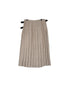 NOD0901 ILISH LINEN LOW WAIST PLEATS WRAP SKIRT LENGTH 80cm (WITH PIN)