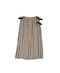 NOD0901 ILISH LINEN LOW WAIST PLEATS WRAP SKIRT LENGTH 80cm (WITH PIN)