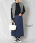NOD0901 ILISH LINEN LOW WAIST PLEATS WRAP SKIRT LENGTH 80cm (WITH PIN)