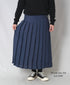 NOD0901 ILISH LINEN LOW WAIST PLEATS WRAP SKIRT LENGTH 80cm (WITH PIN)