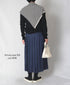 NOD0901 ILISH LINEN LOW WAIST PLEATS WRAP SKIRT LENGTH 80cm (WITH PIN)