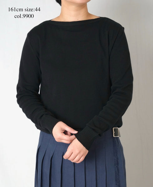 CHT2601 LONG SLEEVE BOAT NECK PULLOVER