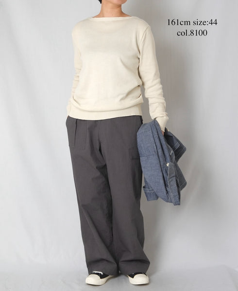 CHT2601 LONG SLEEVE BOAT NECK PULLOVER