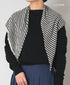 CLNAM2402S COTTON STRIPE TRIANGLE SCARF